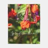 Spring is in The Air Floral Fleece Deken (Voorkant)