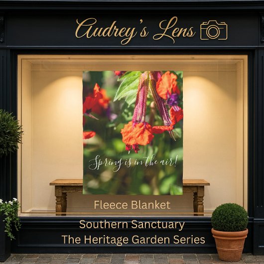 Spring is in The Air Floral Fleece Deken