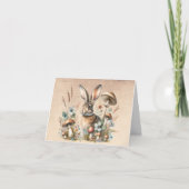 Spring Jack Rabbit Bedankkaart (Voorkant)