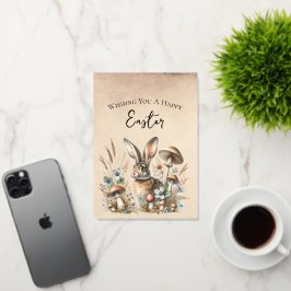 Spring Jack Rabbit Folie Wenskaart