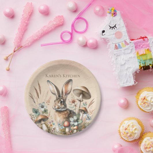 Spring Jack Rabbit Papieren Bordje (Feest)