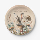 Spring Jack Rabbit Papieren Bordje (Voorkant)