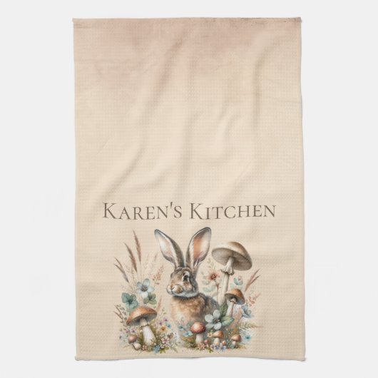 Spring Jack Rabbit Theedoek (Verticaal)