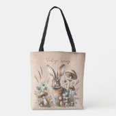 Spring Jack Rabbit Tote Bag (Achterkant)