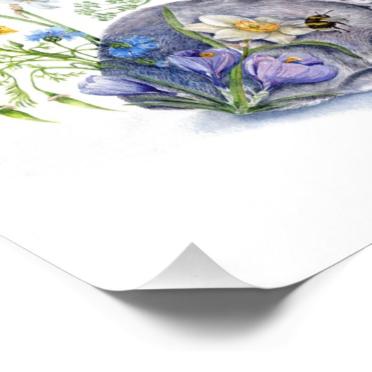 Spring Jackalope Foto Afdruk (Hoek)