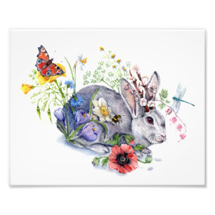 Spring Jackalope Foto Afdruk