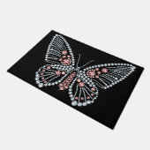 Spring Jeweled Rhinestone Butterfly Deurmat (Schuin)