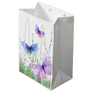 Spring Joy - Colorful Butterflies vliegt in Natuur Medium Cadeauzakje
