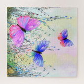 Spring Joy Flying Vlinders Jigsaw Puzzel (Horizontaal)