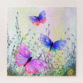 Spring Joy Flying Vlinders Jigsaw Puzzel (Verticaal)