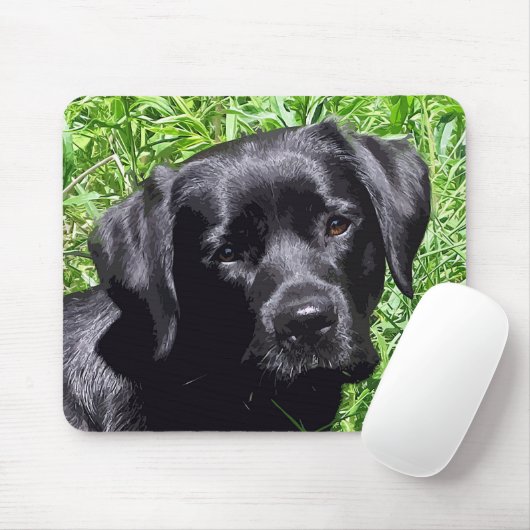 Spring Joy - Labrador Retriever - zwart laboratori Muismat (Met muis)