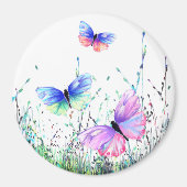 Spring Joy Magnet Colorful Butterflies vliegen (Voorkant)