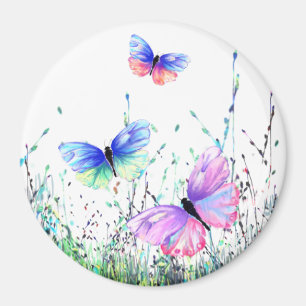 Spring Joy Magnet Colorful Butterflies vliegen