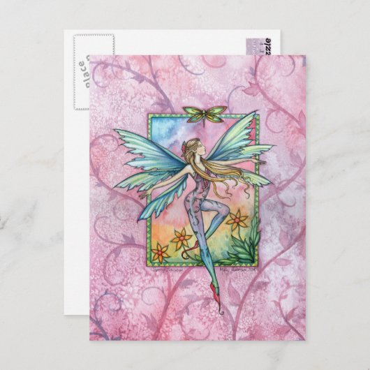 Spring Jubilation Fairy Fantasy Art Briefkaart (Voorkant / Achterkant)