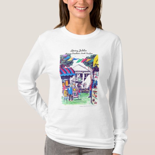 Spring Jubilee-dames Lange hoes T-shirt (Voorkant)