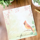 Spring Kardinaal Waterverf gepersonaliseerd Notiti Notitieblok