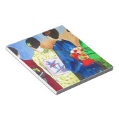 Spring kimono Japanse Geisha art Notitieblok (Schuin)