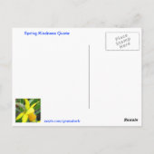 Spring Kindness Briefkaart (Achterkant)