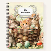 Spring Kitten Paasmand Notitieboek (Voorkant)