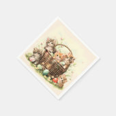 Spring Kitten Paasmand Servet (Hoek)