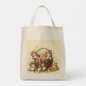 Spring Kitten Paasmand Tote Bag (Achterkant)