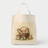 Spring Kitten Paasmand Tote Bag (Voorkant)