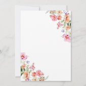 Spring Kleurrijke Bloemenliefde in Bloom Vrijgezel Kaart (Achterkant)