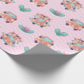 Spring Koe Buddies Patroon Cadeaupapier (Hoek)