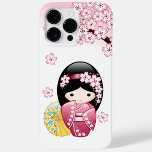 Spring Kokeshi Doll - Cute Japanese Geisha Girl Case-Mate iPhone 14 Pro Max Hoesje