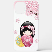 Spring Kokeshi Doll - Cute Japanese Geisha Girl Case-Mate iPhone Case (Achterkant)