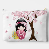 Spring Kokeshi Doll - Cute Japanese Geisha Girl Etui (Achterkant)