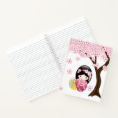 Spring Kokeshi Doll - Cute Japanese Geisha Girl Notitieboek (Binnen)