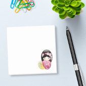 Spring Kokeshi Doll - Cute Japanese Geisha Girl Post-it® Notes