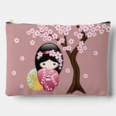 Spring Kokeshi Doll - Japanse geisha Pink Etui (Voorkant)