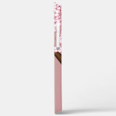 Spring Kokeshi Doll - Stomme Japanse geisha op Roz Case-Mate iPhone Case (Achterkant / Links)