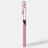 Spring Kokeshi Doll - Stomme Japanse geisha op Roz Case-Mate iPhone Case (Achterkant / Links)