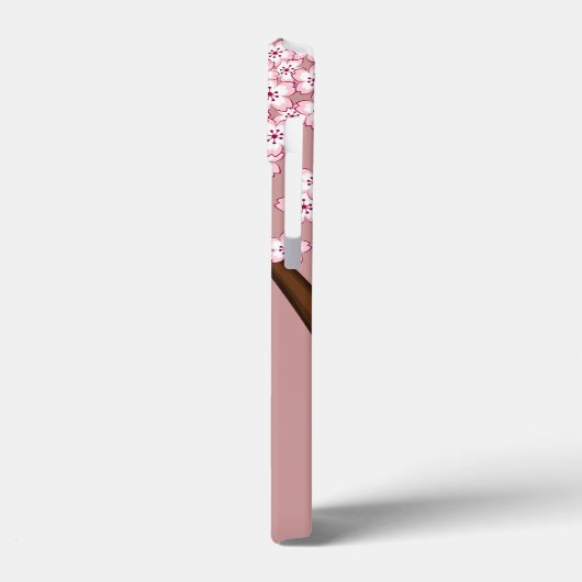 Spring Kokeshi Doll - Stomme Japanse geisha op Roz Case-Mate iPhone Case (Achterkant / Links)