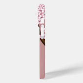 Spring Kokeshi Doll - Stomme Japanse geisha op Roz Case-Mate iPhone Case (Achterkant / Links)