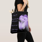 Spring komt Paarse Tulip Tote Bag (Dichtbij)