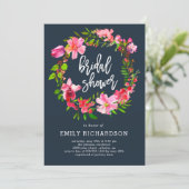 Spring Krans BEWERKBARE KLEUR Vrijgezellenfeest Ui Kaart (Staand voorkant)