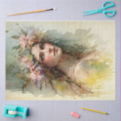 Spring Lady Tissue Paper Tissuepapier (Craft)