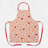 Spring Ladybugs and Daisies Mom Apron Schort (Voorkant)