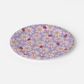 Spring Ladybugs and Daisies Papieren Bordje (Gekanteld)