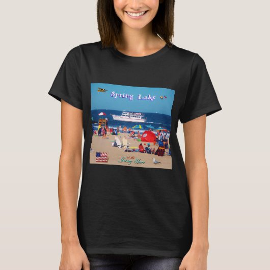 Spring Lake Beach NJ T-shirt (Voorkant)