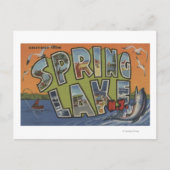Spring Lake, New Jersey - Large Letter Scenes Briefkaart (Voorkant)