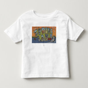 Spring Lake, New Jersey - Large Letter Scenes Kinder Shirts