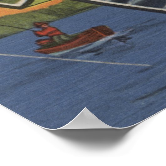 Spring Lake, New Jersey - Large Letter Scenes Poster (Hoek)