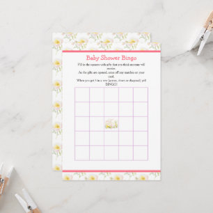 Spring Lamb Baby shower Kaart