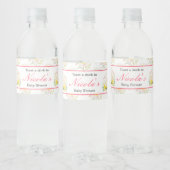 Spring Lamb Baby shower Waterfles Etiket (Flessen)