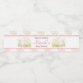 Spring Lamb Baby shower Waterfles Etiket (Enkel label)